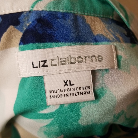 ⭐️ Liz Claiborne floral striped blouse - Picture 7 of 7